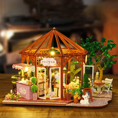 Flower Garden Café Miniature House