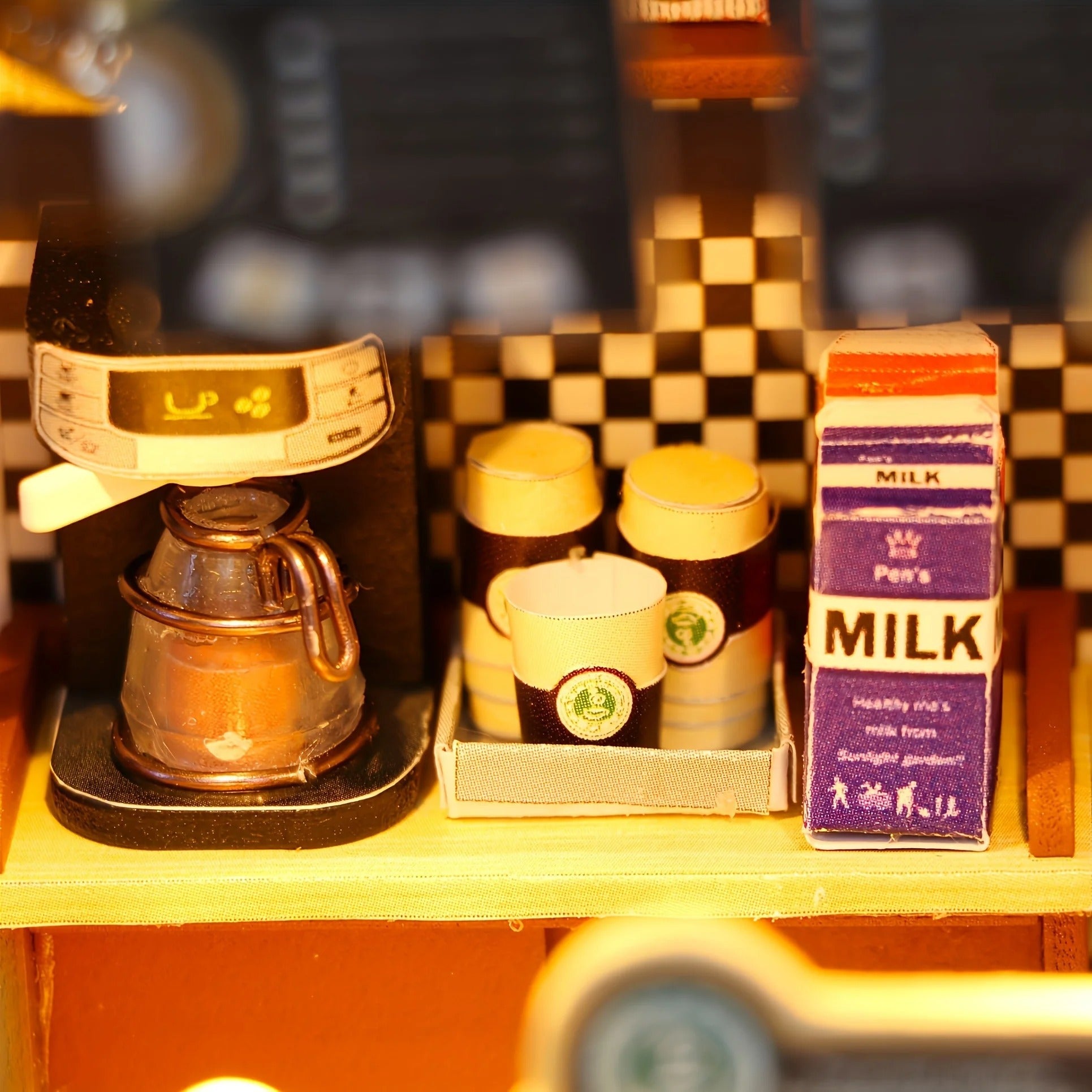 Coffee Time Miniature House Shop name