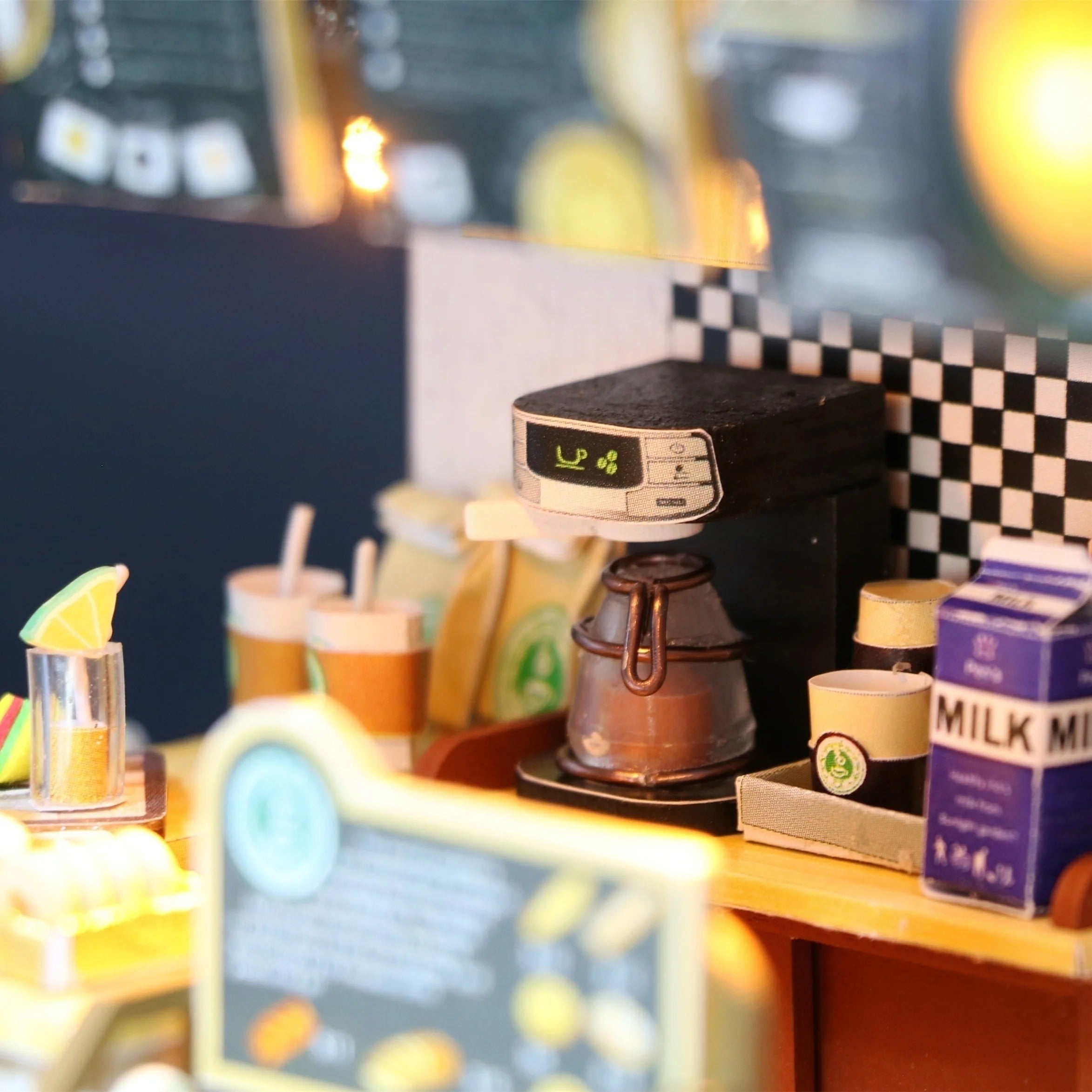 Coffee Time Miniature House Shop name