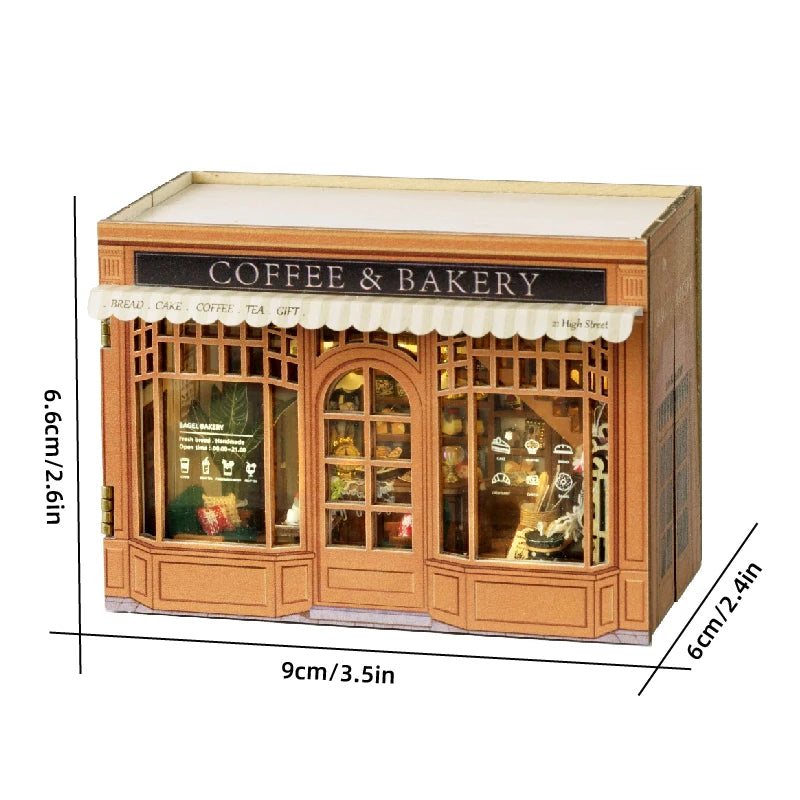 Coffee & Bakery Miniature House Shop name