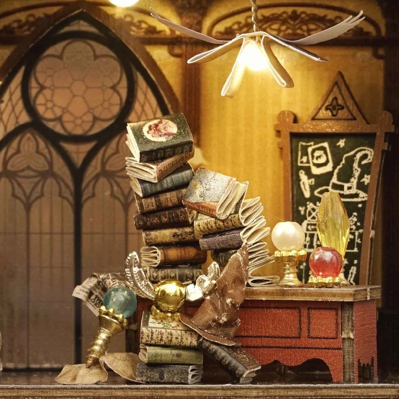 Helevorn School of Magic Miniature House Shop name