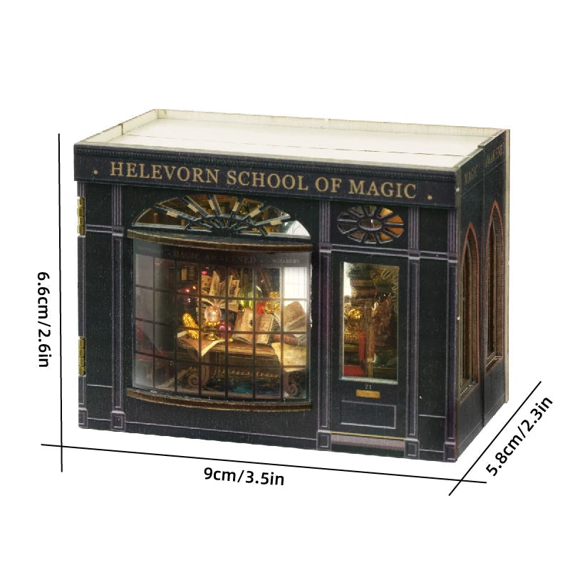 Helevorn School of Magic Miniature House Shop name