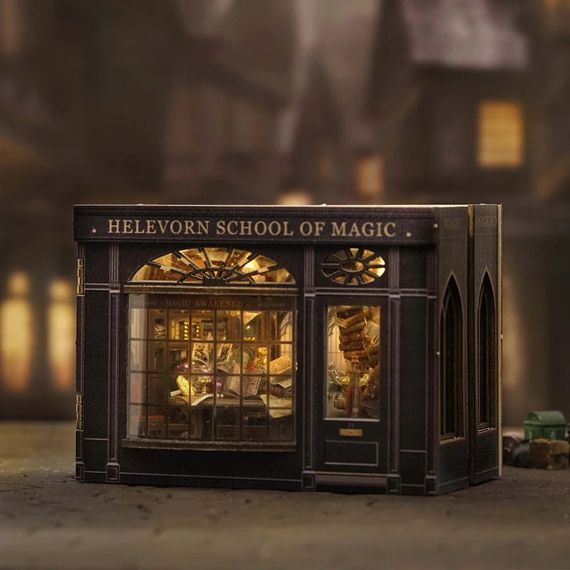 Helevorn School of Magic Miniature House Shop name