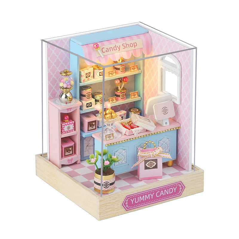 Yummy Candy Shop Miniature House Shop name