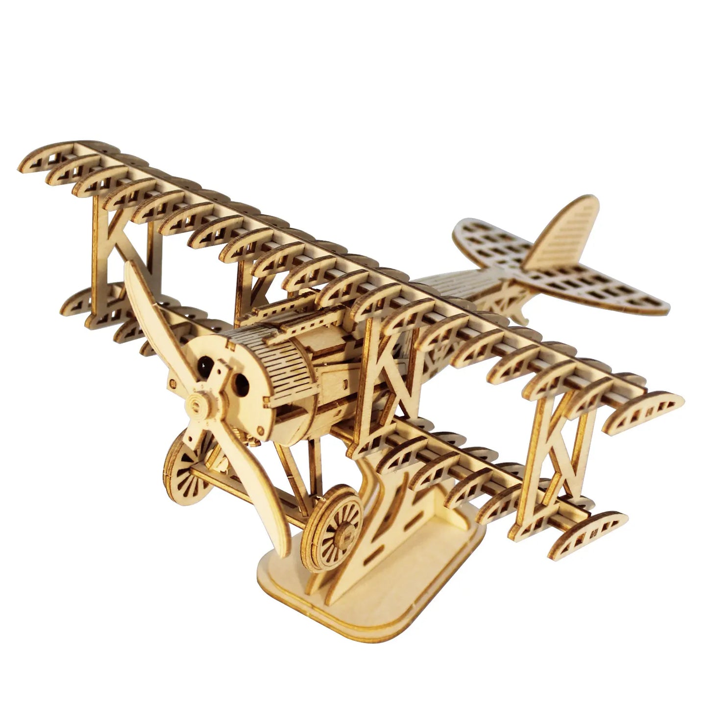 Wooden Plane 3D Puzzle - Book Nook