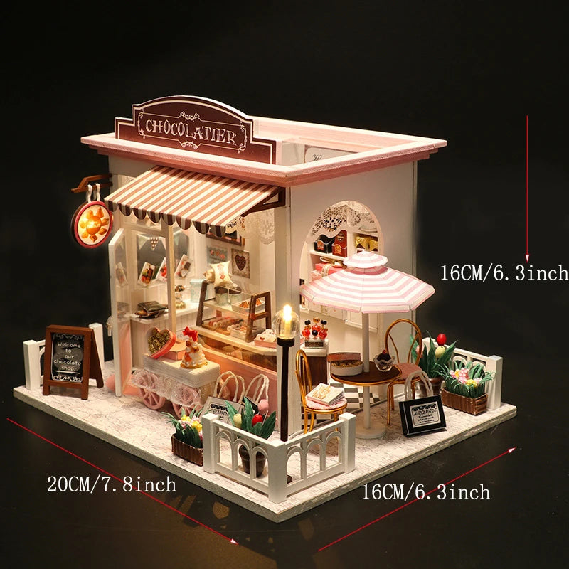 French Chocolatier Miniature House Shop name
