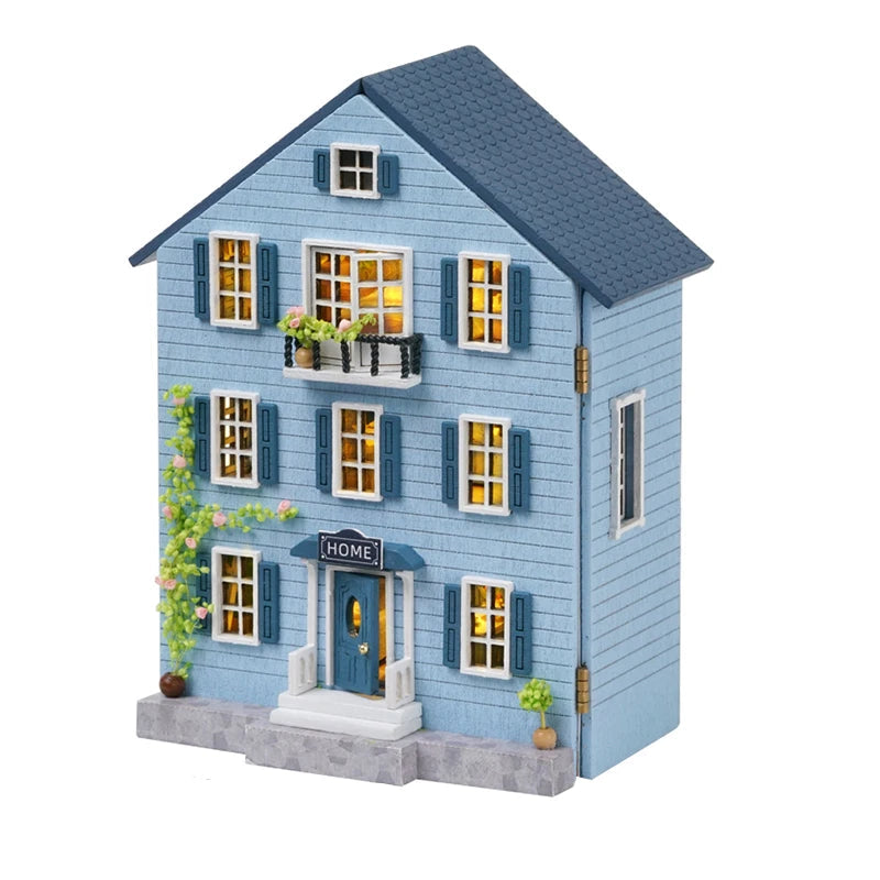 Blue Country Home Miniature House Shop name