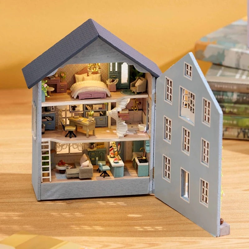 Blue Country Home Miniature House Shop name