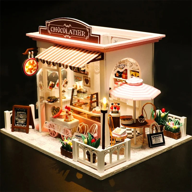 French Chocolatier Miniature House Shop name
