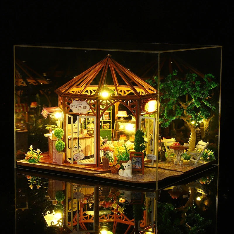 Flower Garden Café Miniature House